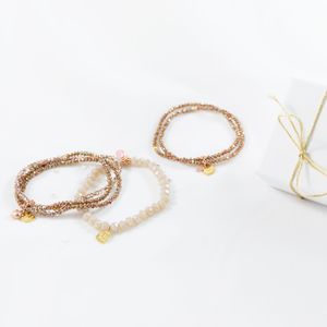 Armbanden facetkralen 